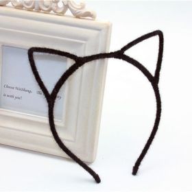 Cute Cat Ear Headband Korea Super Cute Sweet Small Fresh Hairpin Headband Adult Headwear Face Wash Headband