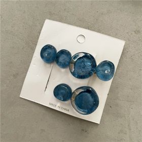 Ocean Bubble Jelly Elegant Fashion Side Clip Cropped Hair Clip