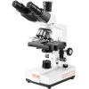 VEVOR Compound Trinocular Microscope, 40X-5000X Magnification Trinocular Compound Lab Microscope with Two-Layer Mechanical Stage, External Interface