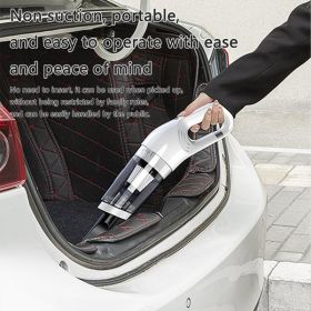 1PC White Foldable Handheld Vacuum Cleaner with Four in One Blowing, Suction, Charging, and Suction, Strong Suction Power, Mini Portable