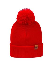HAAKWEAR Pom Pom Beanie - Made in USA - RED
