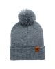 HAAKWEAR Pom Pom Beanie - Made in USA - Koala Gray