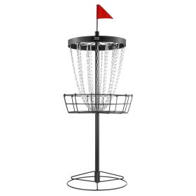 VEVOR Disc Golf Basket, 24-Chains Portable Disc Golf Target Hole, Heavy Duty Steel Practice Disc Golf Target, Indoor & Outdoor Disc Golf Course Basket