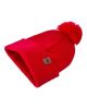 HAAKWEAR Pom Pom Beanie - Made in USA - RED