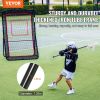 VEVOR Lacrosse Rebounder for Backyard, 5x7 Ft Volleyball Bounce Back Net, Pitchback Throwback Baseball Softball Return Training Screen