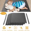 Puzzle Exercise Mat Foam Gym EVA Mat Interlocking Tiles Protective Flooring for Gym Equipment and Cushion for Workouts