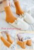 6 Pack Cute Colorful Cat Claw Design Plush Cozy Slipper Sock for Womens Winter Warm