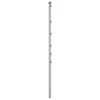 Fence Posts 15 pcs Silver 47.2" Galvanized Steel