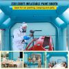 VEVOR Portable Inflatable Paint Booth, 23x13x8ft Inflatable Spray Booth, Car Paint Tent w/Air Filter System & 2 Blowers