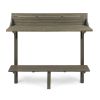 Outdoor Acacia Wood Balcony Bar Table, Gray Finish