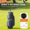 VEVOR Golf Cart Bag with 14 Way Organizer Divider Top, 36' 11 Pockets Premium Nylon Cart Bag