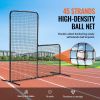 VEVOR L Screen Baseball for Batting Cage, 7x7 ft Baseball Softball Safety Screen