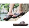 Womens Wooden Sole Clogs Sandals Non-slip Breathable Clogs Shoes Slipper Indoor Outdoor - Blue