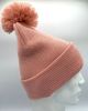 HAAKWEAR Pom Pom Beanie - Made in USA - Pearl Pink