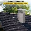 VEVOR Chimney Cap, 13" x 13" Flue Caps, 304 Stainless Steel Fireplace Chimney Cover, Adjustable Metal Spark Arrestor with Bolts Screws
