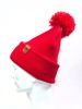 HAAKWEAR Pom Pom Beanie - Made in USA - RED