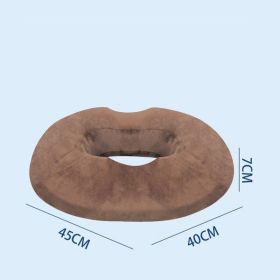Pillow for Tailbone Pain Relief Cushion; Hemorrhoid Pillows for Sitting for man ; Butt Seat Cushion; Back; Coccyx; Sciatica; Post Natal; After Surgery (Color: Deep brown)