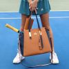 NiceAces BALA Tennis Bag; Pickleball Tote Bag; Laptop Bag and Everyday Two Tone Tote Bag For Women