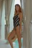 Lyra One Piece Swimsuit in Black Shibori