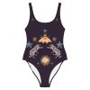 Lyra One Piece Swimsuit in Black Jaguar