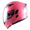 Motorcycle Street Bike Modular Flip up Dual Visor Full Face Helmet HB89