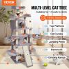 VEVOR Cat Tree 68.5" Cat Tower for Indoor Cats with Cat Condos Scratching Post