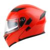 Motorcycle Street Bike Modular Flip up Dual Visor Full Face Helmet HB89